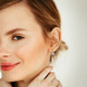  Blue Topaz and White Sapphire Earrings product