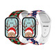Christmas/Holiday-Fun Silicone Sport Bands for Apple Watch (2-Pack) product