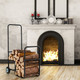 Firewood Cart with Durable Rubber Wheels for All-Terrain product