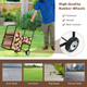 Firewood Cart with Durable Rubber Wheels for All-Terrain product