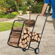Firewood Cart with Durable Rubber Wheels for All-Terrain product