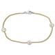 Silver Ball Station Chain Bracelet product