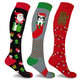 Holiday Fun Knee-High Compression Socks, 15-20mmHG (3-Pair) product