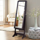 Lockable Mirrored Jewelry Cabinet Armoire Organizer product