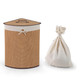 Bamboo Hamper Corner Laundry Basket  product