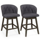 Counter-Height Fabric-Upholstered Bar Stools (Set of 2 or 4) product
