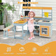 Mud Kitchen with Kids Picnic Table and Built-in Bench Set product