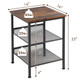 3-Tier Industrial Side Table Nightstand (Set of 2) product