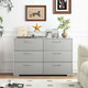 4/6-Drawer Chest of Drawers or Dresser with Metal Legs & Handles product