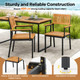 6-Piece Outdoor Acacia Wood Dining Set with Bench product