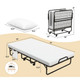 Twin Folding Bed with Memory Foam Mattress and Pillow - Portable Guest Bed product