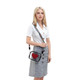 Clear PVC Crossbody Messenger Jelly Bag with Heart Patch for Women product