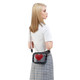 Clear PVC Crossbody Messenger Jelly Bag with Heart Patch for Women product