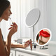 Compact 30X Magnifying Mirror with Dimmable LED & Tweezers product