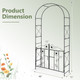 2-in-1 Garden Arbor Decorative Arch product