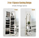 2-in-1 Lockable Mirrored 360° Rotating Jewelry Armoire product