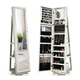 2-in-1 Lockable Mirrored 360° Rotating Jewelry Armoire product