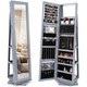 2-in-1 Lockable Mirrored 360° Rotating Jewelry Armoire product