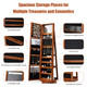 2-in-1 Lockable Mirrored 360° Rotating Jewelry Armoire product