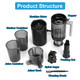 Wide Feed Chute Electric Juicer Extractor Machine product