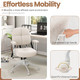 Leathaire Upholstered Home Office Chair with Cushioned Back product