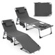 Outdoor Folding Chaise Lounge Chair (2-Pack) product