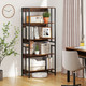 62" Tall 5-Tier Bookshelf with Tiltable Shelves product