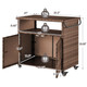 Patio Wicker Bar Table Cart with Wheels (3 Colors) product