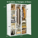 Foldable Armoire Wardrobe Closet with 10 Cubes product