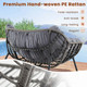 Oversized PE Wicker Patio Rocking Chair product