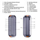 Magnetic Bluetooth Speaker with Solar Charging & Flashing Lights product