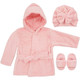 Baby Bath Robe Spa Set with Head Wrap and Slippers product