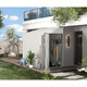 4.2' x 7' Small Metal Wall Lean-To Storage Cabinet product