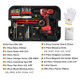 599-Piece Portable Tool Set with Rolling Toolbox & 21V Max Cordless Drill product