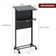 3-Position Height-Adjustable Lectern with Tilted Tabletop product