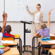 3-Position Height-Adjustable Lectern with Tilted Tabletop product