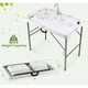 Folding Fish-Cleaning Table with 2 Sinks & 360-Degree Rotatable Faucet product