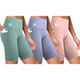 Women's High-Waist Breathable Yoga Shorts (3-Pack) product