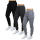 Women's Heavyweight Oversized Loose-Fit Fleece Jogger Sweatpants (3-Pack) product