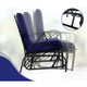 Patio Glider Rocking Chair with Thick Cushion & Curved Armrest (3 Colors) product