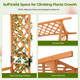 6.5 ft Tall Patio Garden Arbor with 2-Seat Bench  product