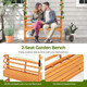 6.5 ft Tall Patio Garden Arbor with 2-Seat Bench  product