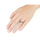 White and Black Diamond I Love You Promise Ring 1/10 Carat in Sterling Silver product