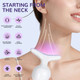 Neck Face Firming Tool Vibration Massager, Electric Facial Neck Massage Kit with 7 Color for Skin Beauty Firm product