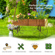 Wooden Wagon Garden Planter with Wheels product