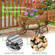 Wooden Wagon Garden Planter with Wheels product