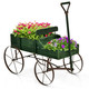 Wooden Wagon Garden Planter with Wheels product