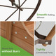 Wooden Wagon Garden Planter with Wheels product