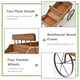 Wooden Wagon Garden Planter with Wheels product