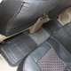 4-Piece Black PVC Car Floor Mats - Front & Rear product